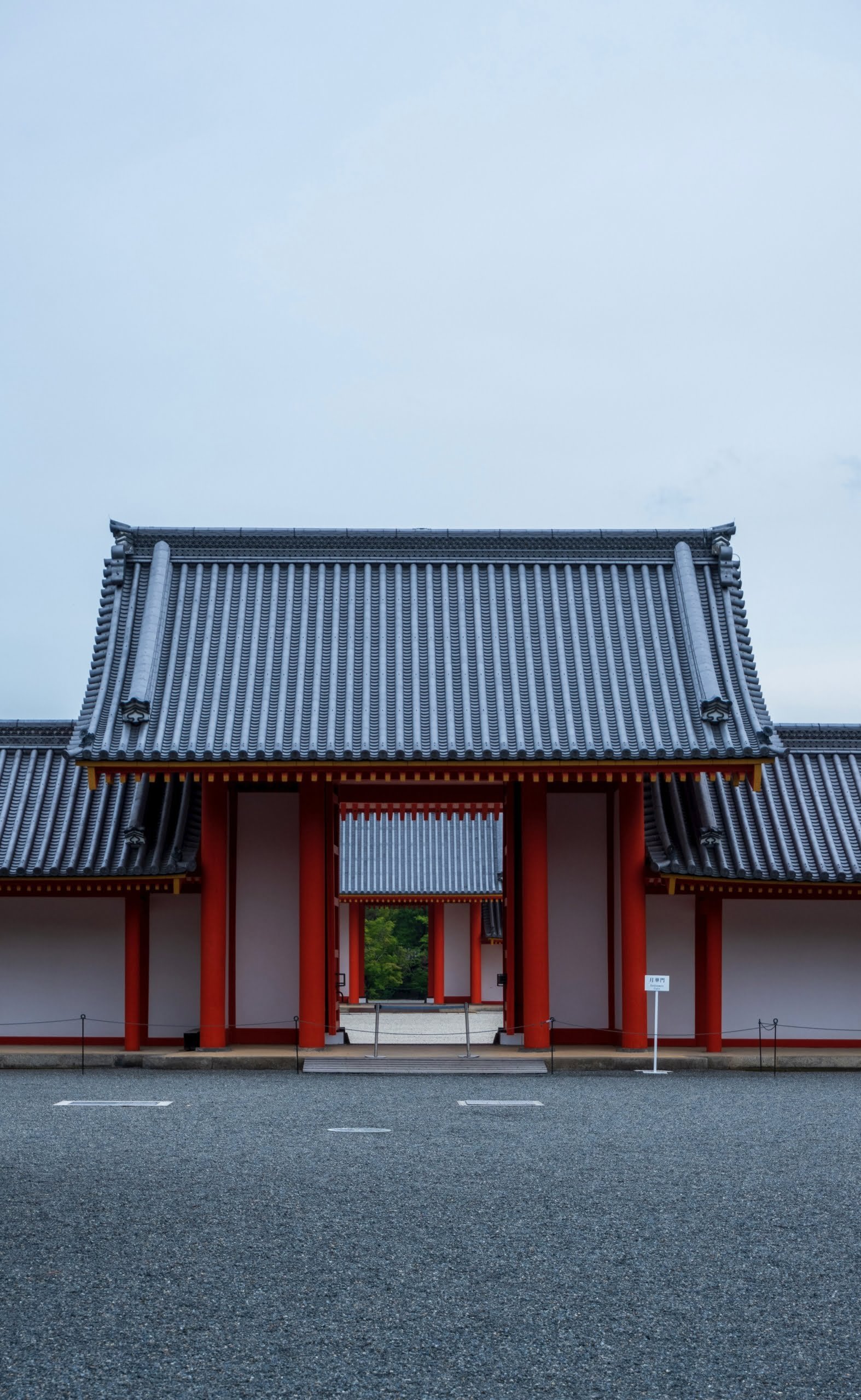 red and gray pagoda house